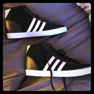 Only worn once (inside) Adidas high top size 11
